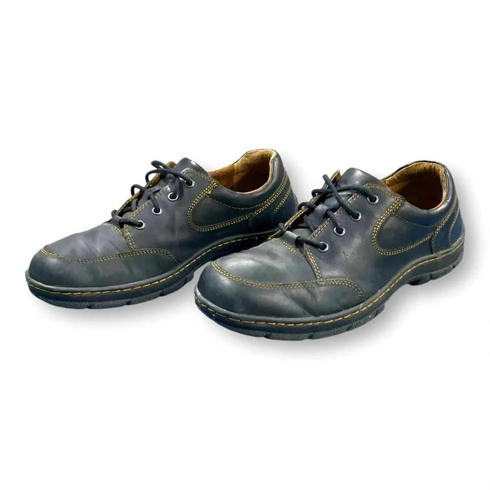 👟 B.O.C.‎ Kirby Men’s Black Leather Lace-Up Shoes | Size 11